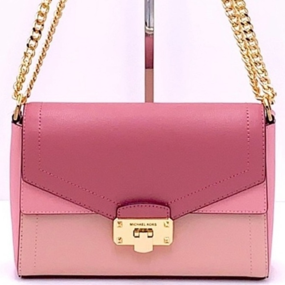 Michael Kors Kingsley Medium Flap
Shoulder Bag Crossbody Blossom